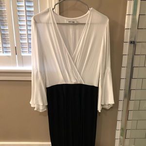 Do+Be Black and White Jumpsuit